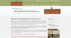 Desktop Screenshot of fencemeinrichmond.com