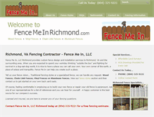 Tablet Screenshot of fencemeinrichmond.com